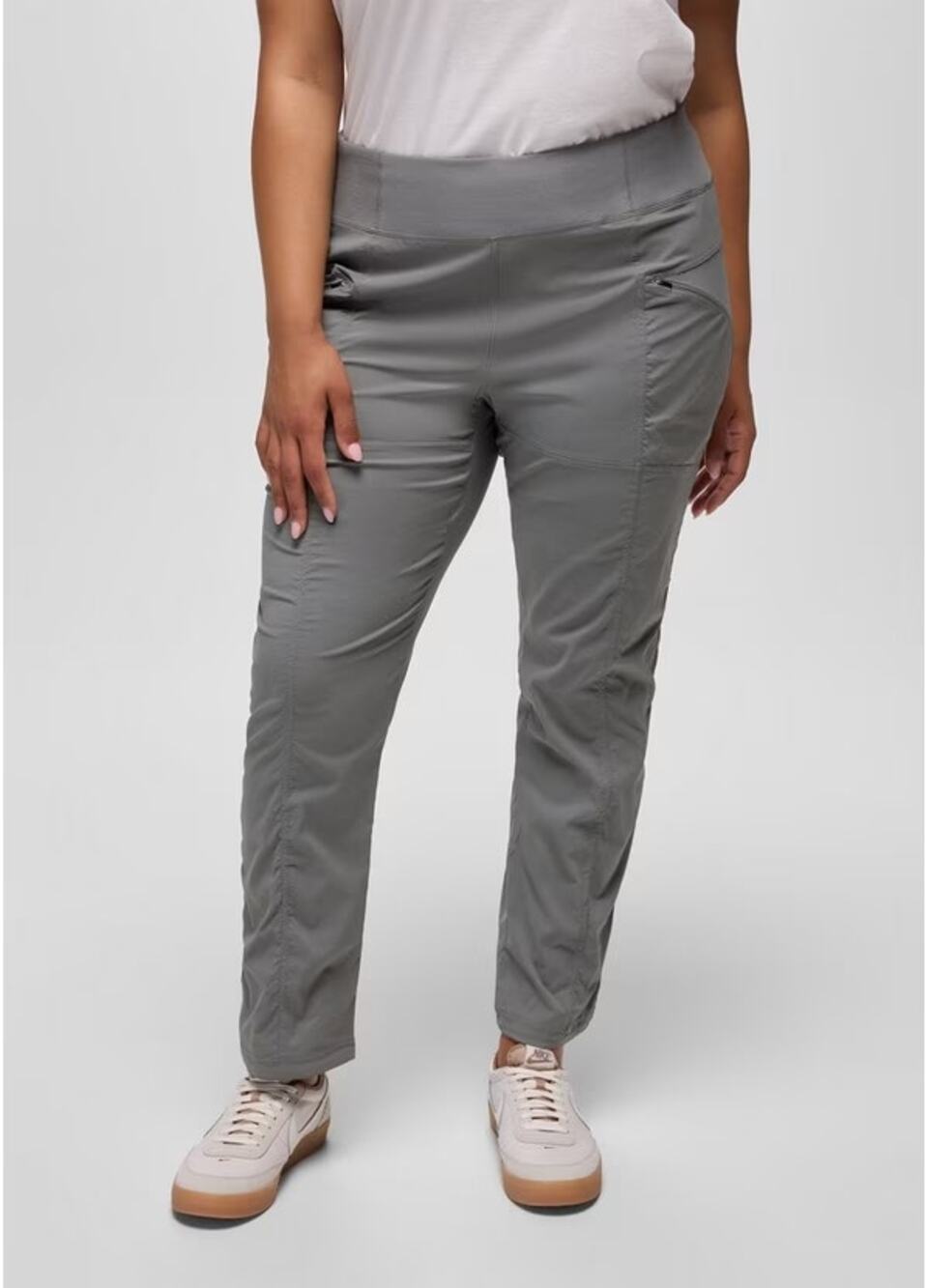 Prana Koen Pant Plus Women's 1X Reg Inseam Gravel Standard Fit MR Soft Waistband